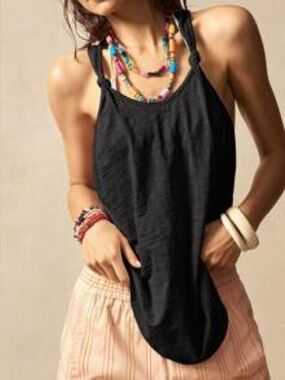Bohomela knotted tank top racerback